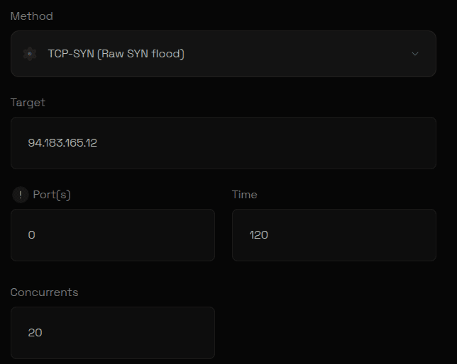 Overload.su config example