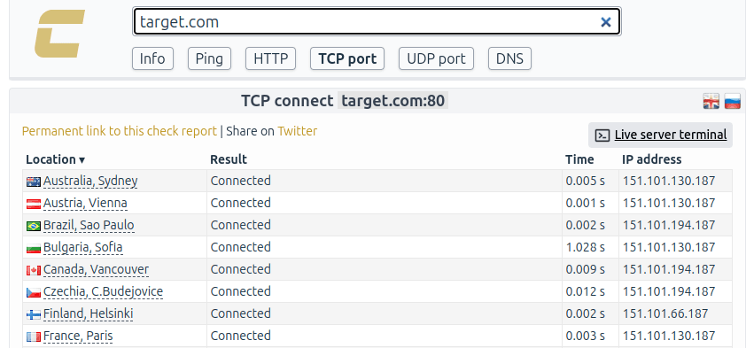 SOCKET / HANDSHAKE example